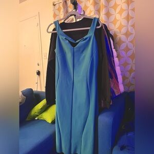 Chiara Boni teal cocktail dress, size 50 (US 14, L)